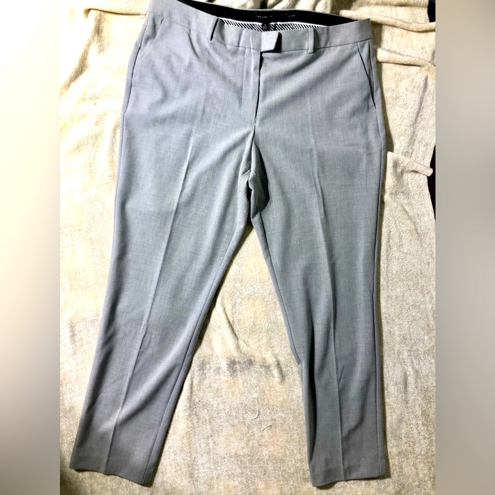The limited slim ankle dress pants size 14 gray